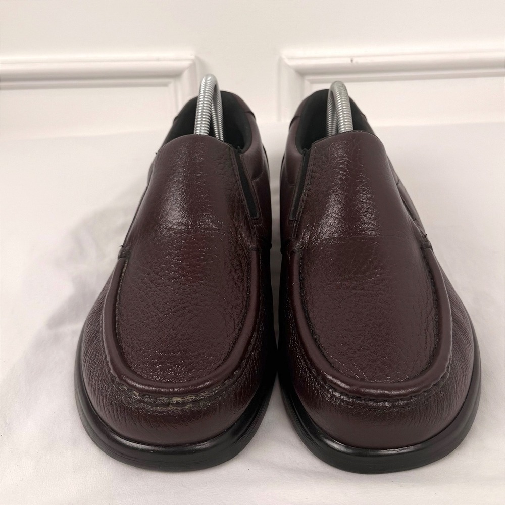 SAS Mens Tripad Comfort Slip On Loafers Burgundy Leather Moc Toe 8.5 WW B4689299
